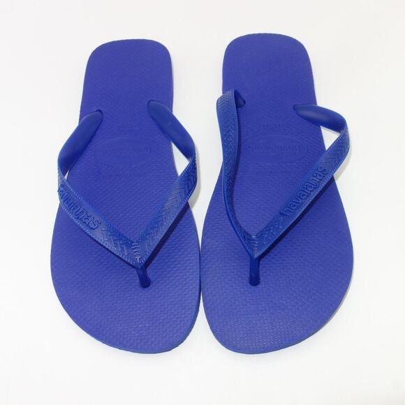 NEW Havaianas Slim Flip Flop Sandals Women's 11/12 Men's 9/10 BLUE - Picture 1 of 5